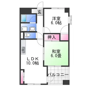 ドミール和泉府中【3階】の間取り