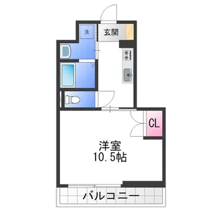 ウィングス白鷺【5階】の間取り