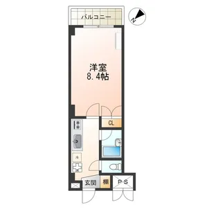 白鷺TKハイツ2号館【5階】の間取り