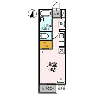 アメニティ大美野 A【1階】の間取り