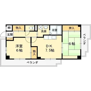 エスポワール 【8階】の間取り