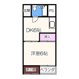 ニューハイツ松川【2階】の間取り