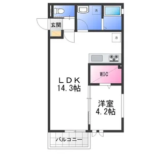 MAISON LUNA(メゾン ルナ)【1階】の間取り