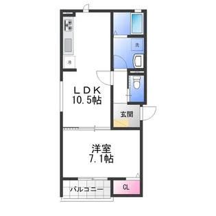 MAISON LUNA(メゾン ルナ)【2階】の間取り
