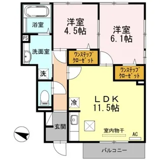 comfort石川【1階】の間取り