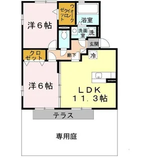 サンフィールド Ⅰ棟【1階】の間取り