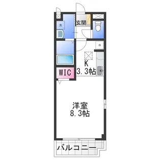 クローバーガーディング【1階】の間取り