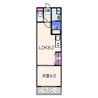 フジパレス石津川ノース【3階】の間取り