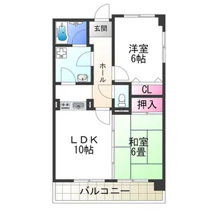 コモド上野芝【3階】の間取り