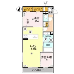 グランヴェールⅦ【1階】の間取り