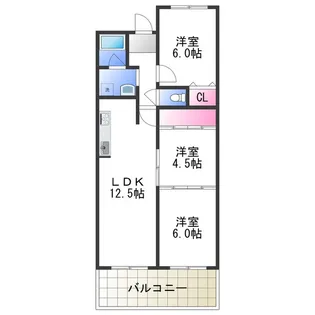 ギャレ金剛【2階】の間取り