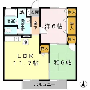 コンフォール【2階】の間取り