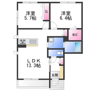 マルジョレーヌ堺【1階】の間取り