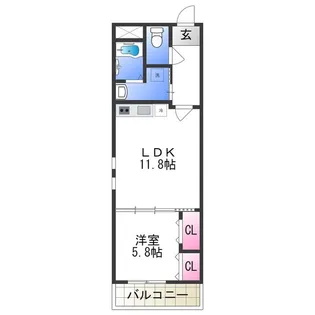 フジレジデンス【1階】の間取り