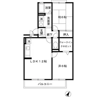 クレスト想【3階】の間取り