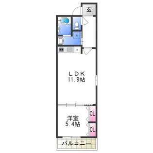 フジレジデンス【2階】の間取り