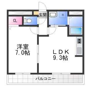 アンプルールフェール ルミエール富木【3階】の間取り