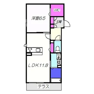 シャーメゾンオーク【2階】の間取り