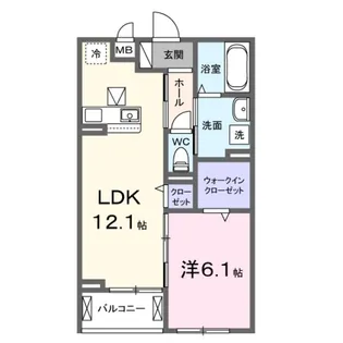 リビオ MIYABI【2階】の間取り