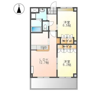 SUN ROYAL【2階】の間取り