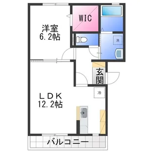 ヴィーブル伏尾【2階】の間取り