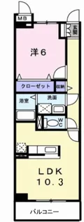 アイ ウィッシュ【2階】の間取り