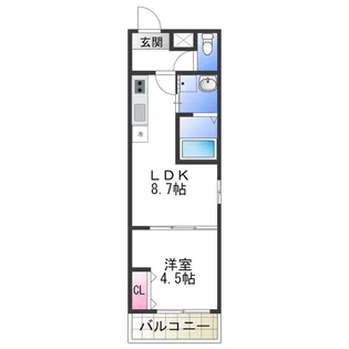 フジパレス高石Ⅱ番館【1階】の間取り