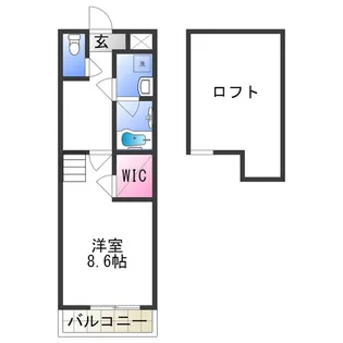 ハイブリッジ【2階】の間取り