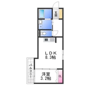 Smith堺【3階】の間取り