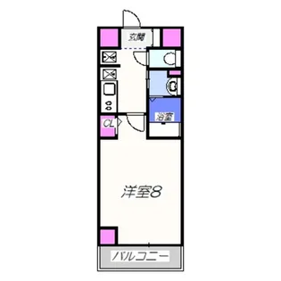 フォレストインサイド鳳【5階】の間取り