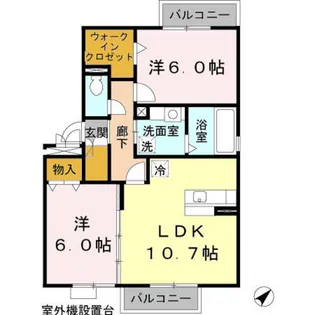 コーダ・コリーナⅡ【1階】の間取り
