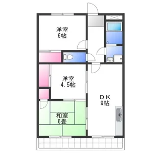 コーポ雅【4階】の間取り
