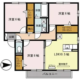 エスペランサB棟【2階】の間取り