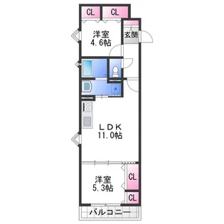 ラモーナ半田【3階】の間取り