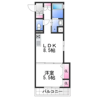 ラモーナ半田【1階】の間取り