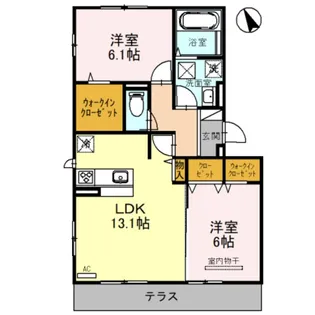 agerate A棟【1階】の間取り