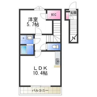 ティンカーベルRS【2階】の間取り