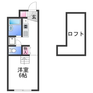 レオパレス水池【2階】の間取り