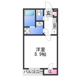 クレイノグロッケンバルト【1階】の間取り