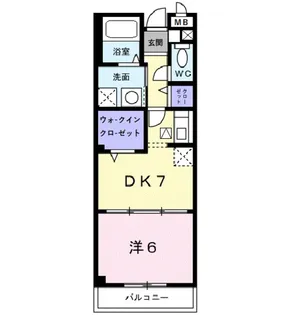 シェアー・イースト【1階】の間取り