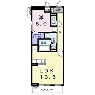 リベルテ 東助松【3階】の間取り