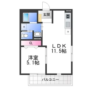 F+style羽衣1号館【3階】の間取り