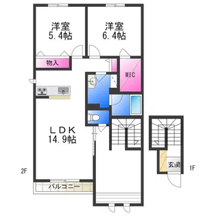 MIA VITA【2階】の間取り