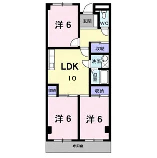 グリーンハイツ芝Ⅰ【1階】の間取り