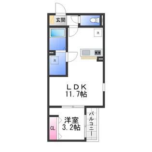 F+style一津屋1号館【3階】の間取り