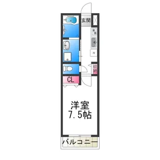 アジュール石津【1階】の間取り