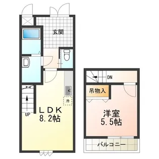 スリーハーブズ狭山Ⅰ番館【1階】の間取り