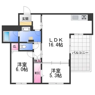 パークテラス【3階】の間取り