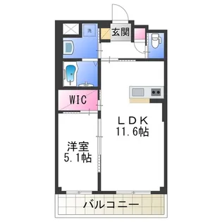 maizon・piececolline (メゾン・ピースコリーヌ)【2階】の間取り