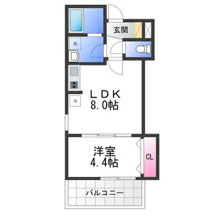 ジーメゾン和泉セレーノ【1階】の間取り